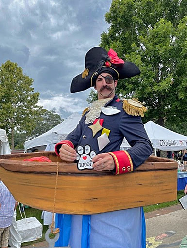 Man in pirate costume