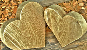 Gold hearts